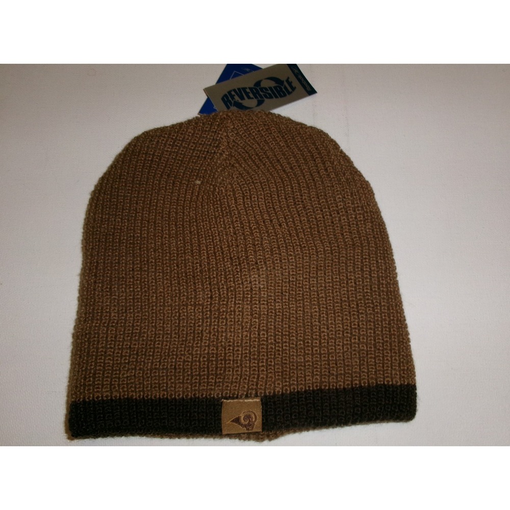LOS ANGELES RAMS   RARE  KNIT BEANIE TOBOGGAN Y2K 00s HAT CAP VINTAGE D-STOCK BK